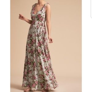 BHLDN Joanna August Azure Wrap dress